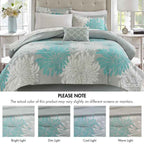 Complete Maible Floral Microfiber Comforter and Cotton Sheet Set - Bed in a Bag with Bed Skirt and Accent Pillow