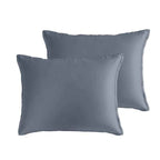 Noble Tencel Lyocell Reversible Comforter Set - Smooth Silky Bedding with Euro Shams and Decorative Pillows