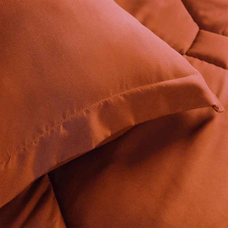 8-Piece Modern Geometric Comforter Set with Sheets - All-Season Honeycomb Microfiber Bed in a Bag with Duvet Corner Loops