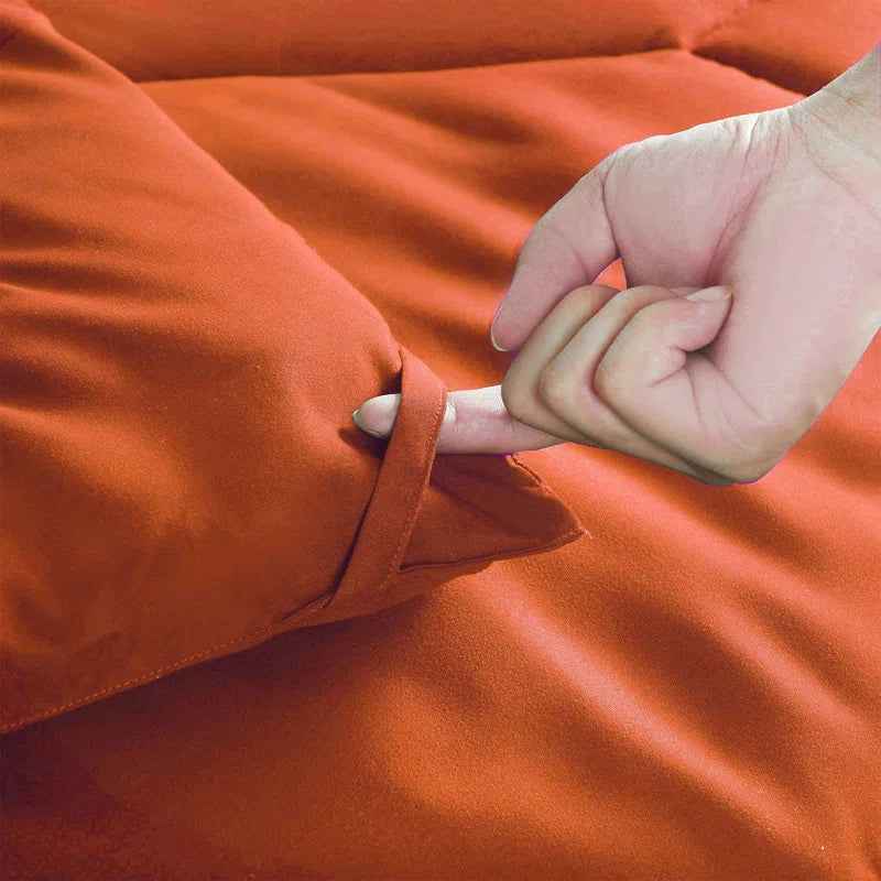8-Piece Modern Geometric Comforter Set with Sheets - All-Season Honeycomb Microfiber Bed in a Bag with Duvet Corner Loops