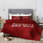 Modern Contemporary Comforter Set - Lightweight Printed Polyester Bedding with Cream Backing