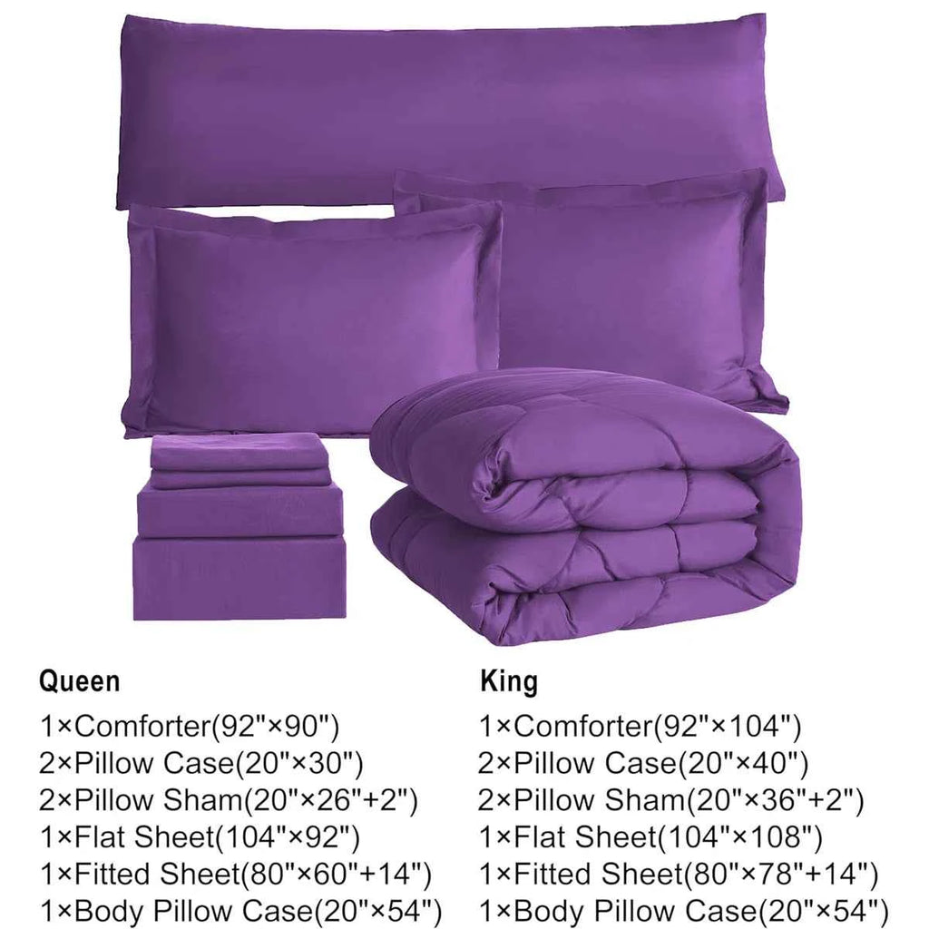 8-Piece Modern Geometric Comforter Set with Sheets - All-Season Honeycomb Microfiber Bed in a Bag with Duvet Corner Loops