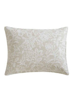 Tortola Reversible Cotton Slub Comforter Set - Printed Painterly Floral Bedding with Pillow Shams