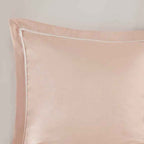 24-Piece Faux Silk Tufted Comforter Set - Complete Bedroom in a Bag with Sheet Set Decor Pillows and Window Drapes