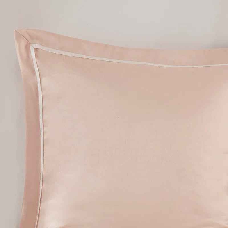 24-Piece Faux Silk Tufted Comforter Set - Complete Bedroom in a Bag with Sheet Set Decor Pillows and Window Drapes