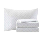 Complete Maible Floral Microfiber Comforter and Cotton Sheet Set - Bed in a Bag with Bed Skirt and Accent Pillow