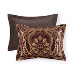 4-Piece Regal Chenille Jacquard Comforter Set - Croscill Julius Traditional Heavyweight Bedding with Shams and Bed Skirt