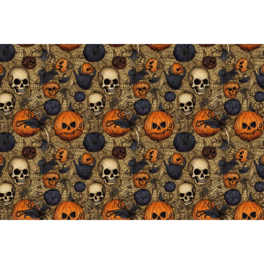 Halloween Pumpkin Microfiber Comforter - Spooky Printed Reversible Bedspread with Down Alternative Fill