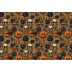 Halloween Pumpkin Microfiber Comforter - Spooky Printed Reversible Bedspread with Down Alternative Fill