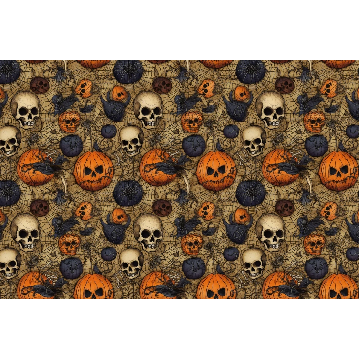 Halloween Pumpkin Microfiber Comforter - Spooky Printed Reversible Bedspread with Down Alternative Fill - Lesvorace