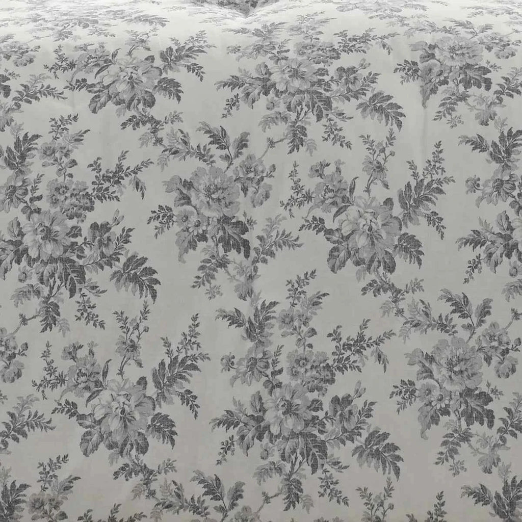 6-Piece Reversible Cotton Comforter Set - Floral Bedding with Matching Shams and Decorative Pillows