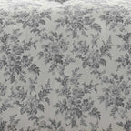 6-Piece Reversible Cotton Comforter Set - Floral Bedding with Matching Shams and Decorative Pillows