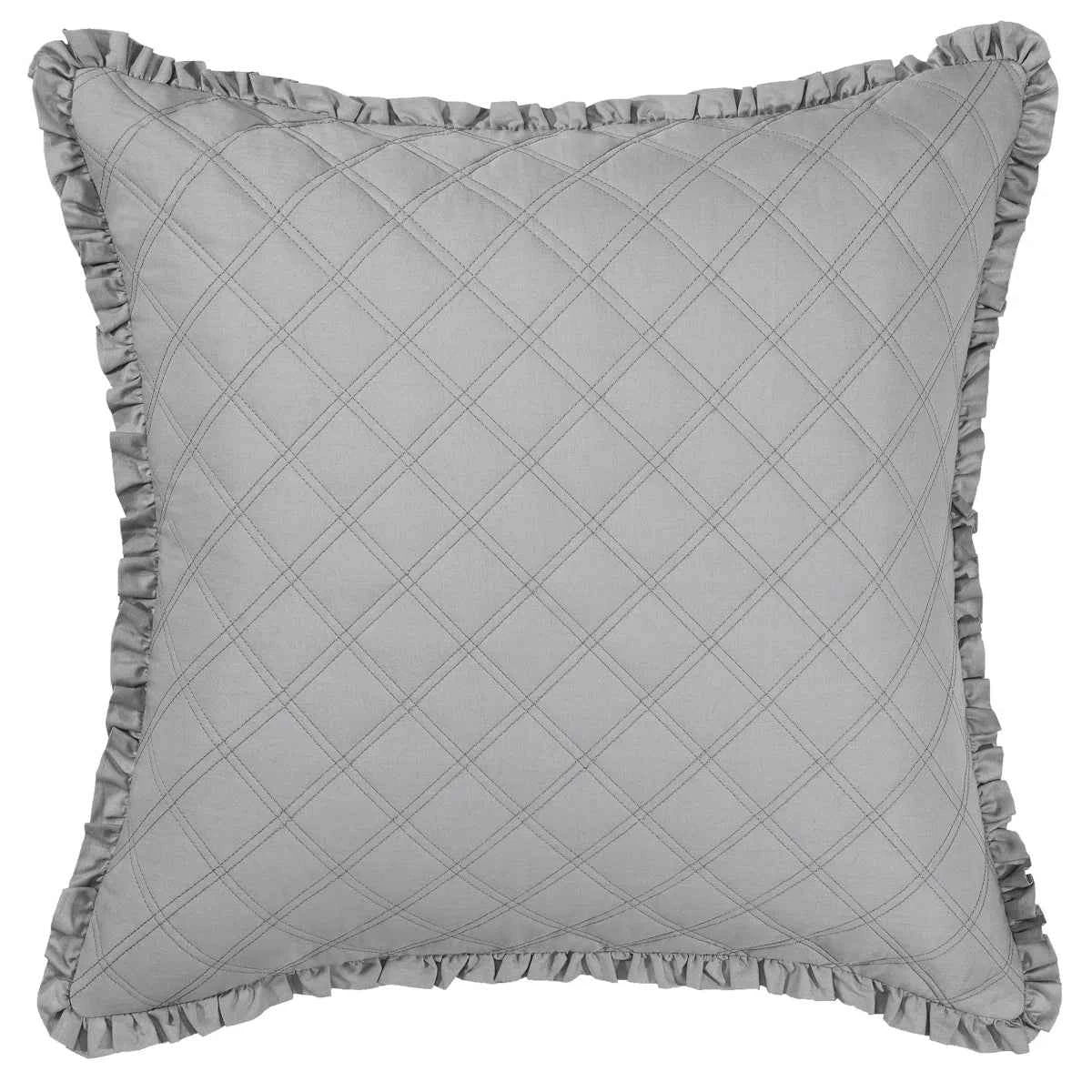 6-Piece Reversible Cotton Comforter Set - Floral Bedding with Matching Shams and Decorative Pillows