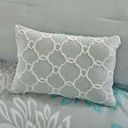 Complete Maible Floral Microfiber Comforter and Cotton Sheet Set - Bed in a Bag with Bed Skirt and Accent Pillow