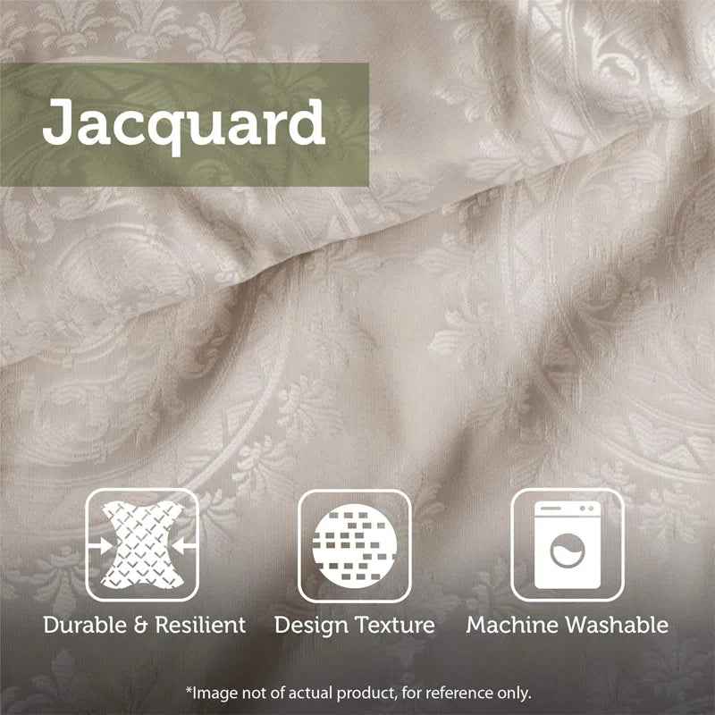 8-Piece Cotton Jacquard Plaid Comforter Set with Removable Insert - Urban Cabin Neutral Farmhouse Bedding with Euro Shams