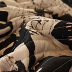 3-Piece Halloween Quilt Set - Festive Spooky Printed Reversible Bedspread with Pillow Shams