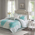 Complete Maible Floral Microfiber Comforter and Cotton Sheet Set - Bed in a Bag with Bed Skirt and Accent Pillow