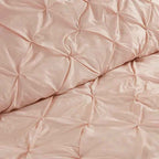 24-Piece Faux Silk Tufted Comforter Set - Complete Bedroom in a Bag with Sheet Set Decor Pillows and Window Drapes